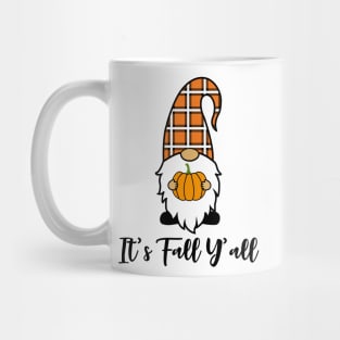 It's Fall Y'all Cute Gnomes Pumpkin Spice Season Mug